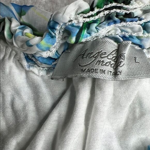 ANGELA MODA L Fully lined 100% Silk Floral Fully Lined Blouse - Picture 3 of 11